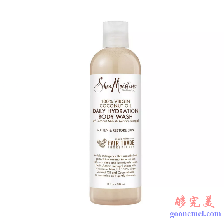 SheaMoisture 100％初榨椰子油每日补水沐浴露