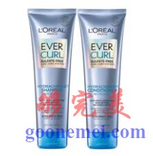 巴黎欧莱雅EverCurl卷发洗发水和护发素套装